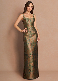 Robe Longue Sarcelle Vintage Christy image1