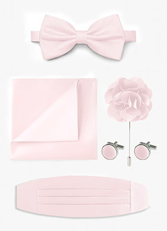 front Matte Satin Pre-Tied Bow Tie