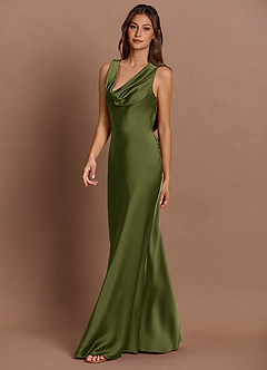 Cheryl 올리브 맥시 드레스 image4