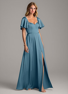 Azazie Chloe Bridesmaid Dresses Bermuda A-Line Sweetheart Neckline Stretch Satin Dress image5