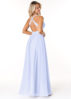 Azazie Ashia Final Sale Lavender A-Line Pleated Chiffon Dress image2