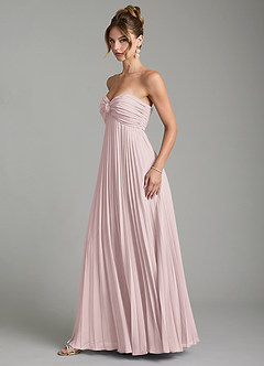Azazie Tempest Bridesmaid Dresses Blushing Pink Empire Corset Chiffon Convertible Dress image11