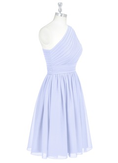 Azazie Katrina Jurken voor bruidsmeisjes Jurk van Chiffon met A-Lijn One-Shoulder Lavendel image8