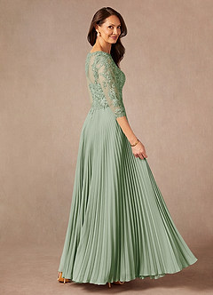 Azazie Corinne Mother of the Bride Dresses Dusty Sage A-Line Sequins Chiffon Dress image2