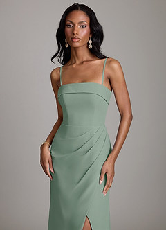 Azazie Aretha Suknie dla druhen Linia A Bez ramiączek Szyfon Do ziemi Sukienka image3