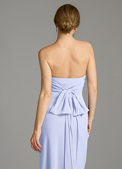 Azazie Ailanie Jurken voor bruidsmeisjes Jurk van Chiffon met Zeemeermin Strapless Lavendel image7