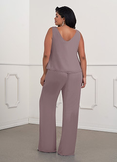 Azazie Maura Mother of the Bride Dresses Dusk Jumpsuit/Pantsuit Sequins Chiffon Dress image11