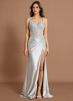 Zafrina  Silver Maxi Dress image3