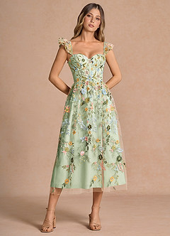 Denisse Lemon Multi Vestido midi image3