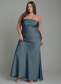 Azazie Saylor Bridesmaid Dresses Twilight Mermaid Strapless Stretch Satin Dress image11
