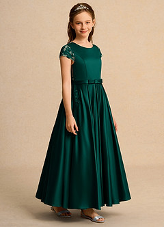 Azazie Bunny Junior Formal Flower Girl Klänningar Klä Balklänning i Spets image5