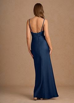 Elodie Dusty Sage Lace Satin Mermaid Prom Dress image2