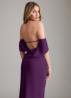 Azazie Lusinda Suknie dla druhen Syrena Zza ramienia Szyfon Do ziemi Sukienka image3