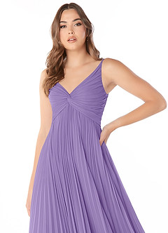Azazie Raychelle Bridesmaid Dresses Tahiti A-Line V-Neck Chiffon Dress image6