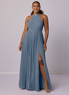 Barbie ♥ Azazie Bridesmaid Dresses Twilight A-Line Pleated Chiffon Dress image7