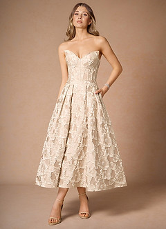 Robe Mi-Longue Fard à Joues Vintage Silvana image5