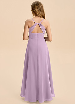 Azazie Gia Junior Wisteria A-Line Pleated Chiffon Dress image2