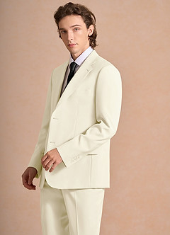 front James Ivory Structured Stretch Suit Jacket
