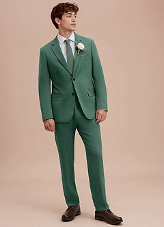 front Ethan Eucalyptus Refined Weave Suit