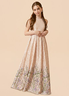 front Azazie Evaniah Junior Formal Dress