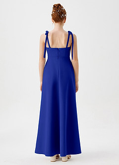 Azazie Rosey Junior Royal Blue A-Line Sweetheart Neckline Stretch Crepe Dress image2