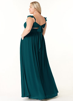Azazie Metz Bridesmaid Dresses A-Line Sweetheart Ruched Chiffon Floor-Length Dress image10