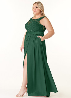 Dark Green Azazie Elly Bridesmaid Dresses | Azazie