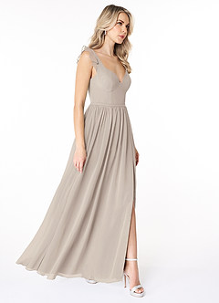 Azazie Stassie Bridesmaid Dresses Frost A-Line Sweetheart Ruched Chiffon Dress image4