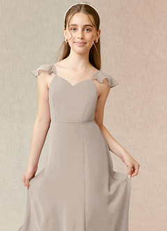 Azazie Everett Junior Frost A-Line Chiffon Dress image5