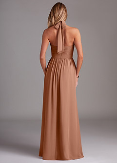 Azazie Avary Bridesmaid Dresses Bronzer A-Line Pleated Chiffon Dress image8