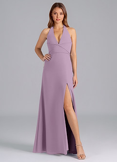 Azazie Odie Bridesmaid Dresses Wisteria A-Line Chiffon Dress image5