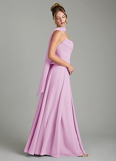 Azazie Gabriela Bridesmaid Dresses Candy Pink A-Line Corset Chiffon Dress image3