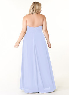 Azazie Tessie Bridesmaid Dresses Lavender A-Line V-Neck Pleated Chiffon Dress image7