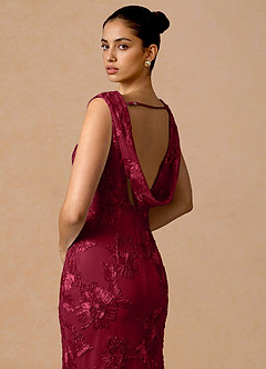 Elowis Burgundy Maxi Dress image6