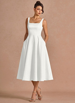 Brynn White Midi Dress image5