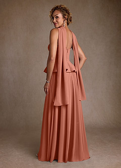 Azazie Josabeth Mother of the Bride Dresses MAI TAI A-Line Pleated Chiffon Dress image6