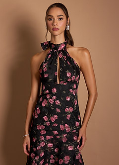 Vestido Malva Negra Largo Yana image4