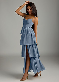 Azazie Kaiden Bridesmaid Dresses Twilight A-Line Sweetheart Neckline Chiffon Dress image4