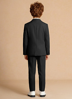 front Theo Negro Traje de 2 piezas para niño