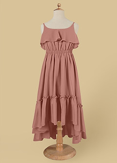 Azazie Karmen Flower Girl Dresses Cedar Rose A-Line Ruched Chiffon Dress image6
