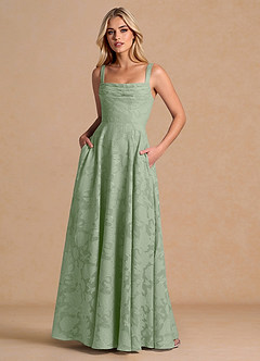 Kinneret Light Green Maxi Dress image3