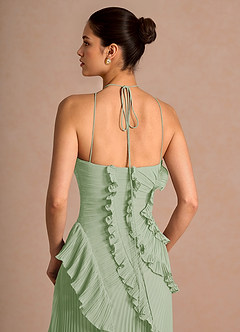 Maxi jurk Hatsu Licht Groen image6