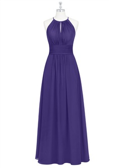 Azazie Bonnie Bridesmaid Dresses Regency A-Line Keyhole Ruched Chiffon Dress image17