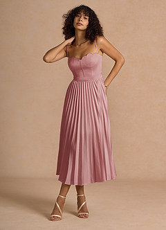 Amélie Light Pink Midi Dress image4