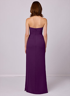 Barbie ♥ Azazie Bridesmaid Dresses Grape Sheath Strapless Chiffon Convertible Dress image5