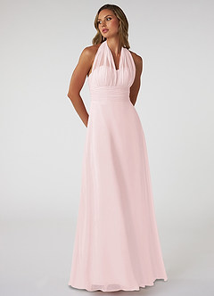 Azazie Fifi Bridesmaid Dresses A-Line Convertible Chiffon Floor-Length Dress image4