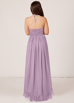 Azazie Sarafina Junior Wisteria A-Line Lace Chiffon Dress image2