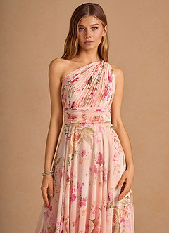 Noelle Abstract Bouquet Floral Maxi Dress image4