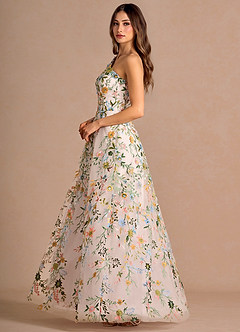 Maribel Maxi Klänning Blush Pink Multi image5