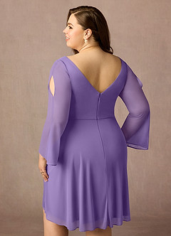 Azazie Teraso Mother of the Bride Dresses Tahiti A-Line Pleated Mesh Dress image15